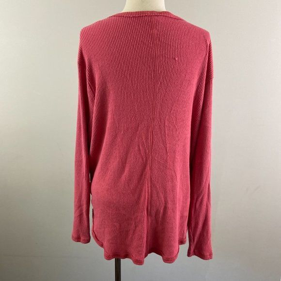 NWT CASLON Pink‎ V Neck Cross Over Long Sleeve Shir - Picture 5 of 8